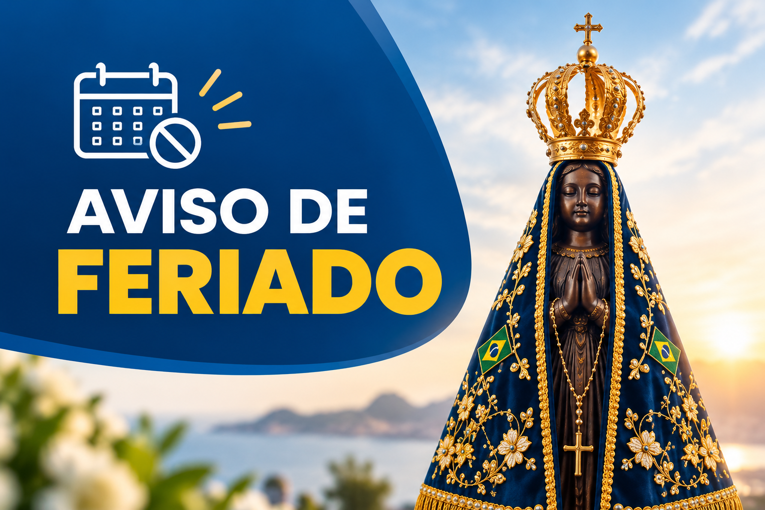 Nossa Senhora Aparecida: fique atento ao atendimento do SIPCES
